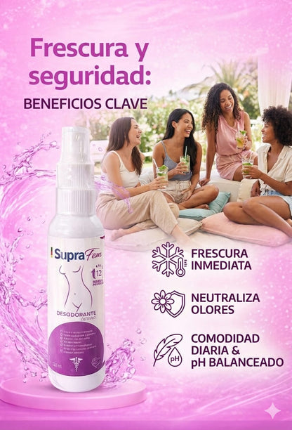 Desodorante intimo para mujer en spray