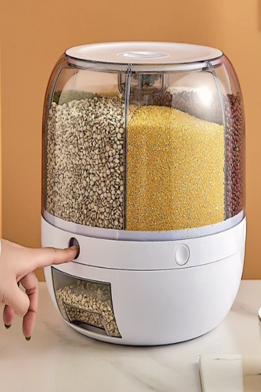 Dispensador Organizador Granos Giratorio 6 en 1