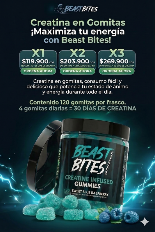 Creatina en gomitas x 120 und.