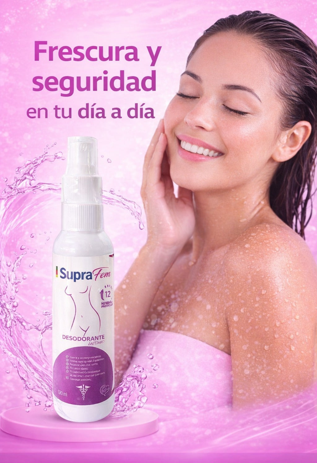 Desodorante intimo para mujer en spray