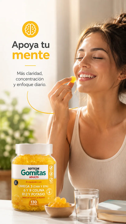 GOMITAS VITALIQ™ SOTTCOR Con Omega 3, 6 y 9 “Tu bienestar diario nunca fue tan delicioso”