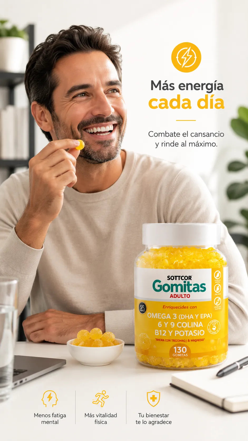 GOMITAS VITALIQ™ SOTTCOR Con Omega 3, 6 y 9 “Tu bienestar diario nunca fue tan delicioso”