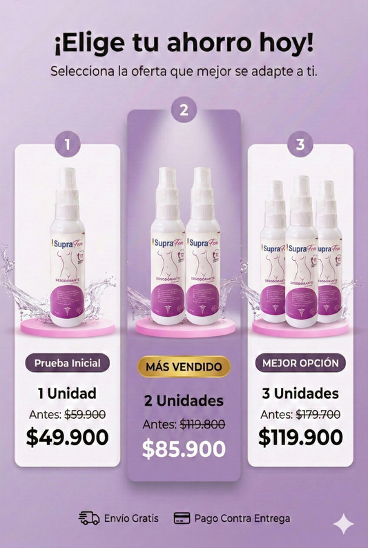Desodorante intimo para mujer en spray