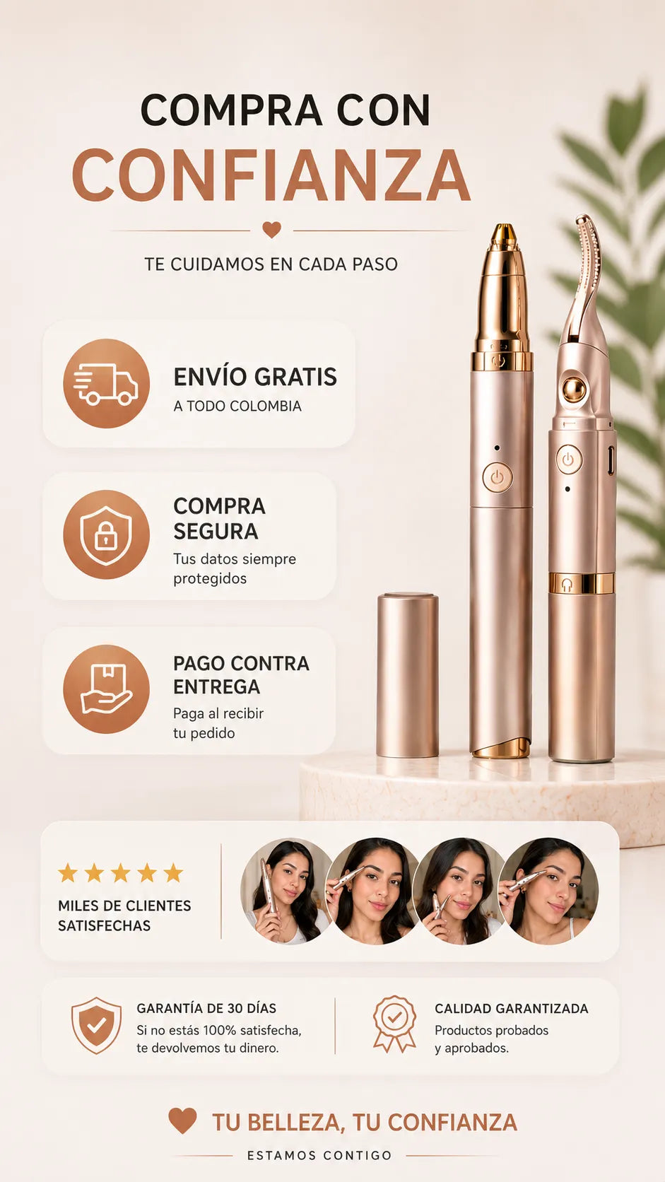 LASHÉRA™ Encrespador y depilador 2 en 1