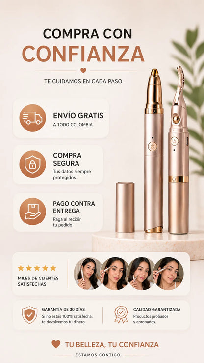 LASHÉRA™ Encrespador y depilador 2 en 1