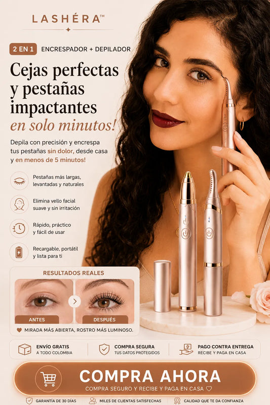 LASHÉRA™ Encrespador y depilador 2 en 1