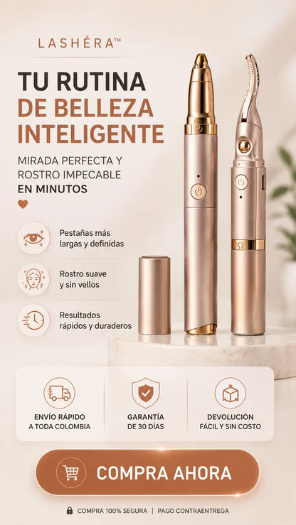 LASHÉRA™ Encrespador y depilador 2 en 1