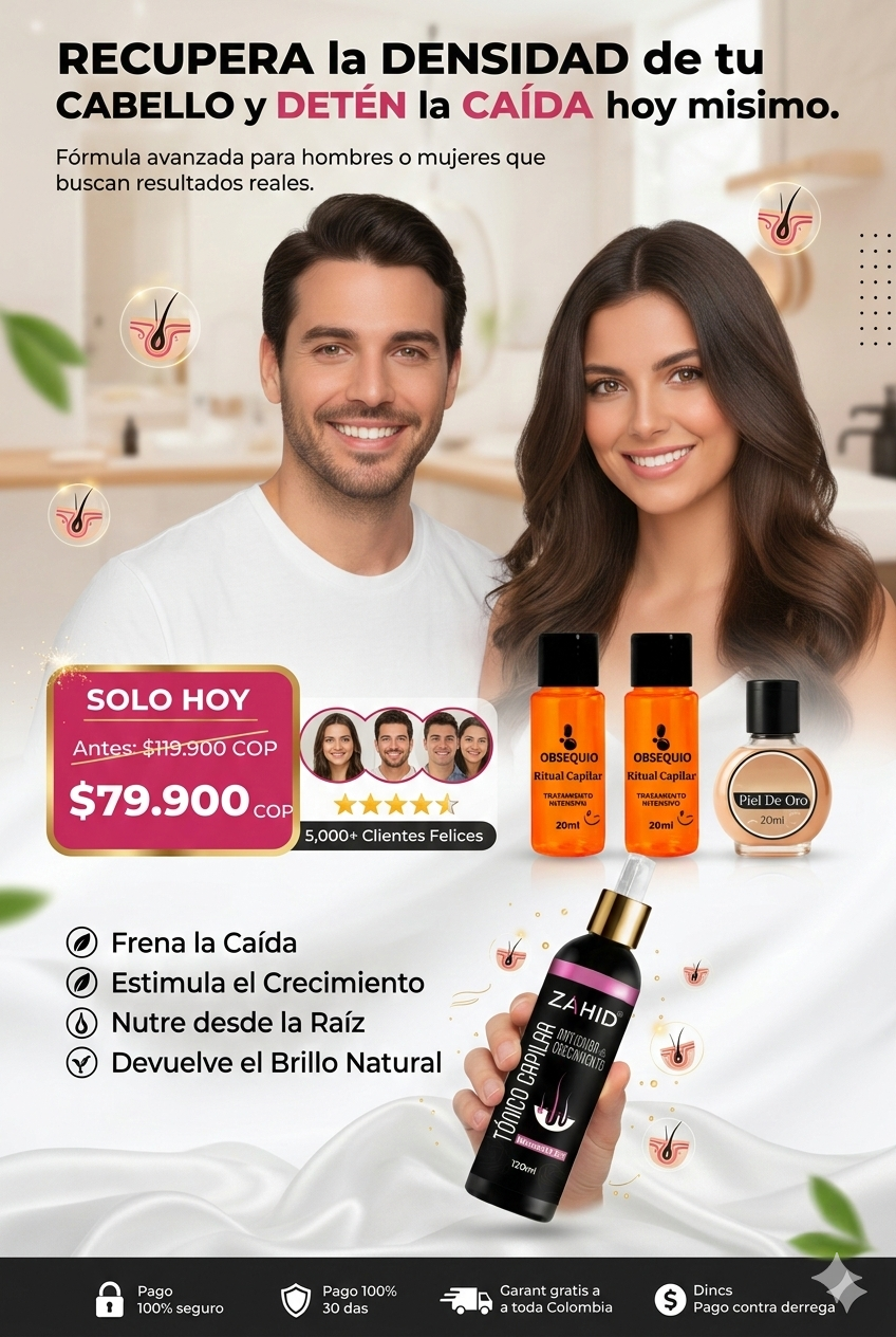 TONICO ROSA +2 AMPOLLAS+PIEL DE ORO